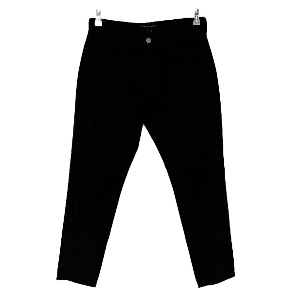 Flying monkey distressed Black high waist skinny jeans size 27